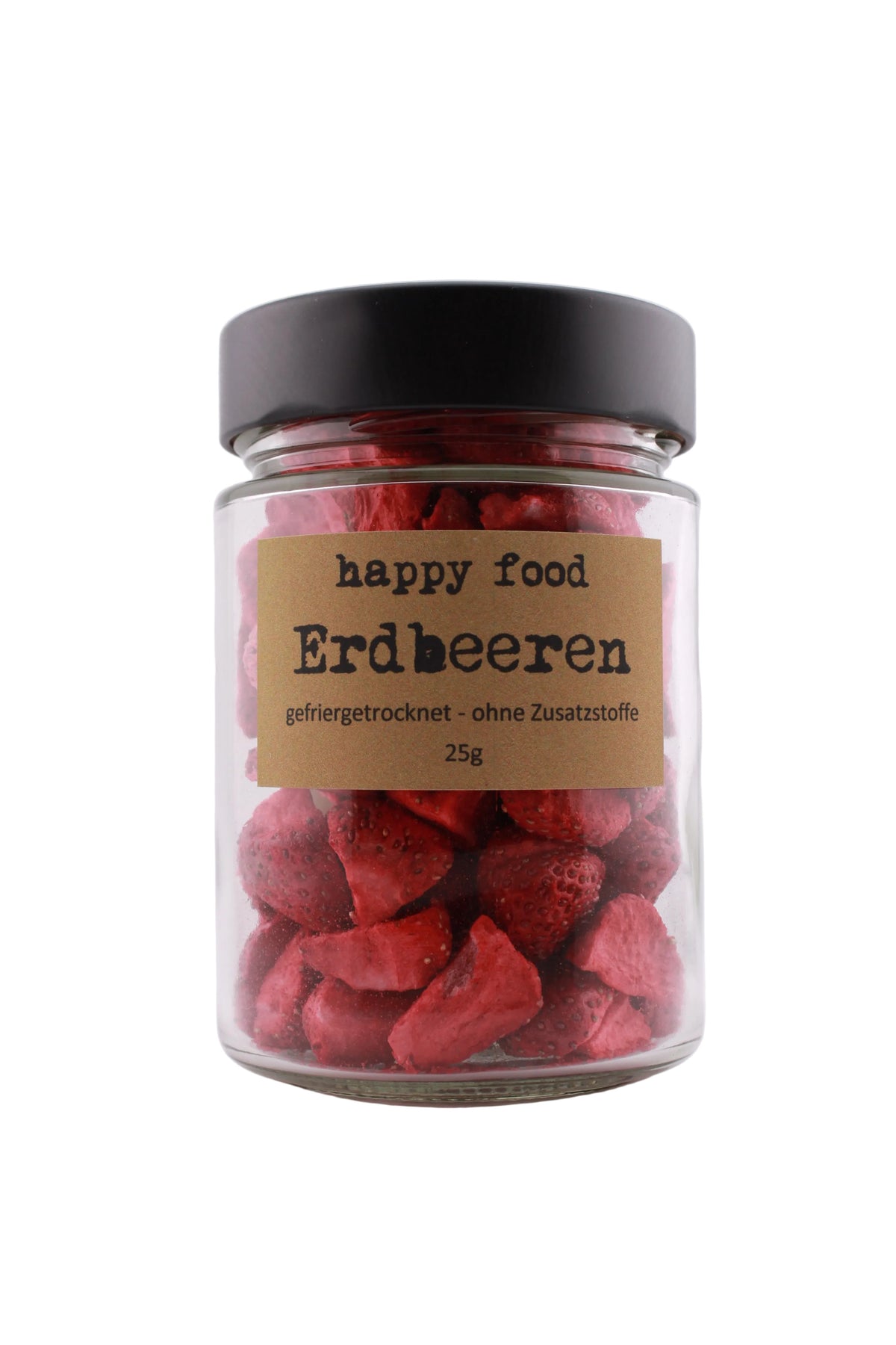 happy food Erdbeeren - kleines Glas