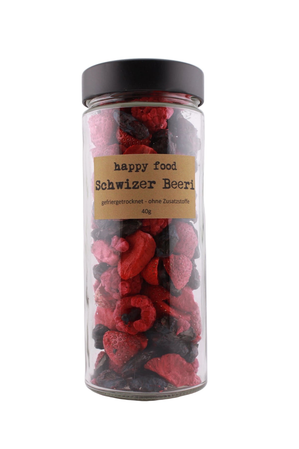 happy food Schwiizer Beeri - grosses Glas