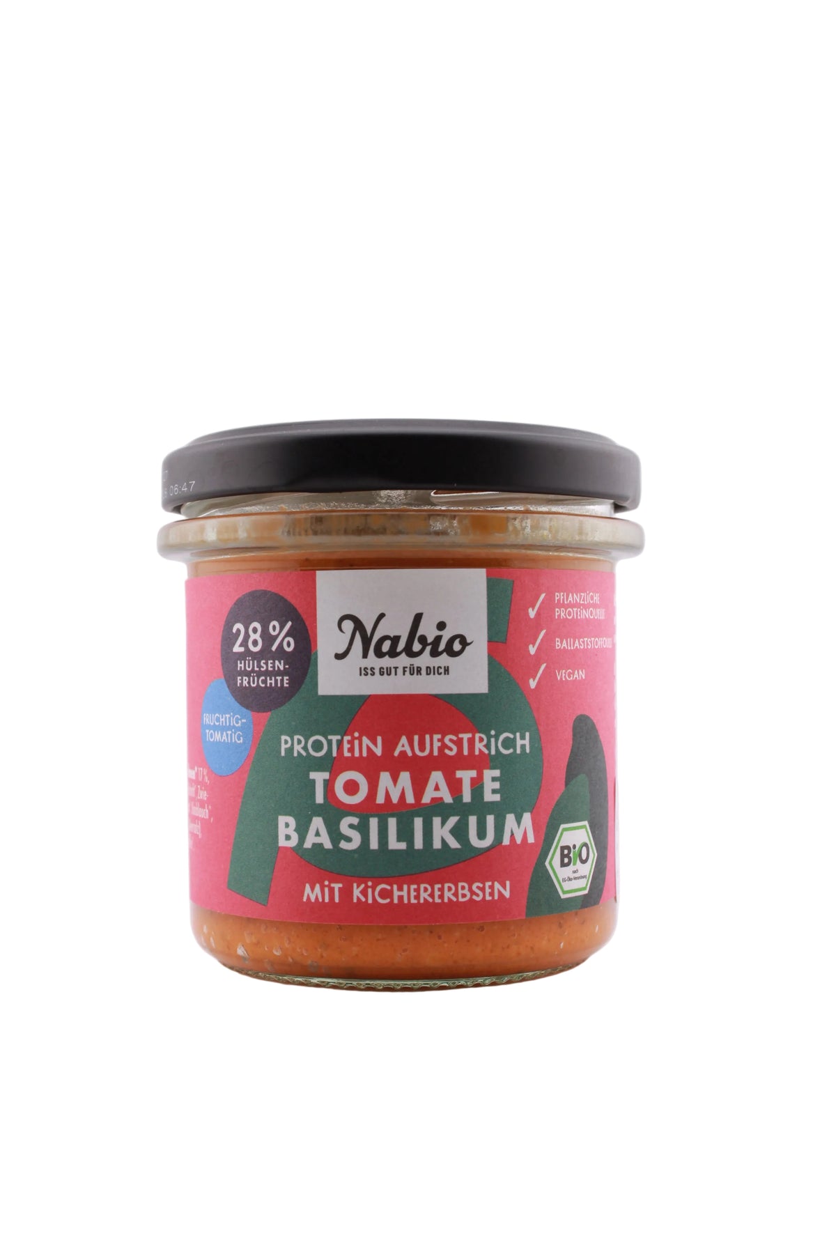 Nabio Aufstrich Tomaten Basilikum 135g