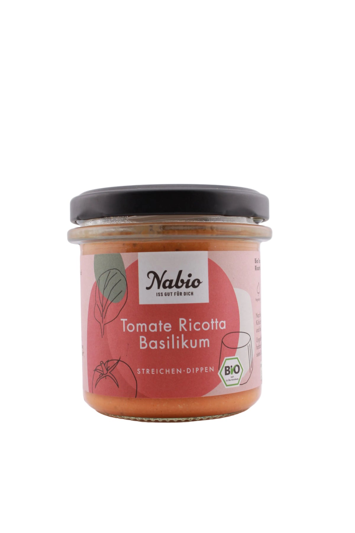 Nabio Aufstrich Tomate Ricotta Basilikum 135g